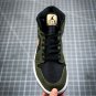 Jordan 1 Mid Military Olive Black