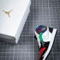 Jordan 1 Mid SE WMNS Black White Multi Color Patent