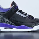 Jordan 3 Retro Black Court Purple