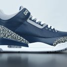 Jordan 3 Retro Georgetown Midnight Navy Cement Grey