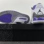 Jordan 3 White  Black Dark Iris - Cement Grey