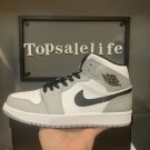 NEW   Jordan 1 Mid 'Light Smoke Grey'