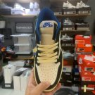 NEW Fragment Design x Travis Scott x   Jordan 1 Retro Low 'Sail Black Military Blu