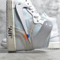NEW Men's   Jordan 1 Retro High Off-White White Sneakers