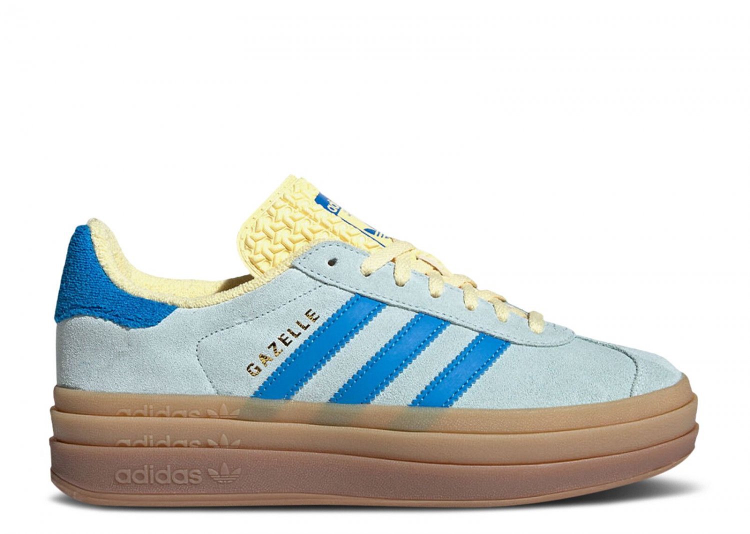 2024 Wmns Gazelle Bold Almost Blue Yellow