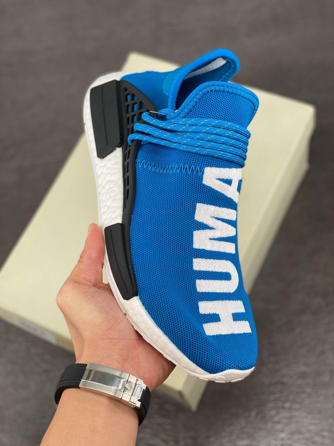 2024 pharrell williams x  hu nmd &Atilde;&cent;&Acirc;�&Acirc;�human being&Atilde;&cent;&Acirc;�&Acirc;� shale blue bb0618