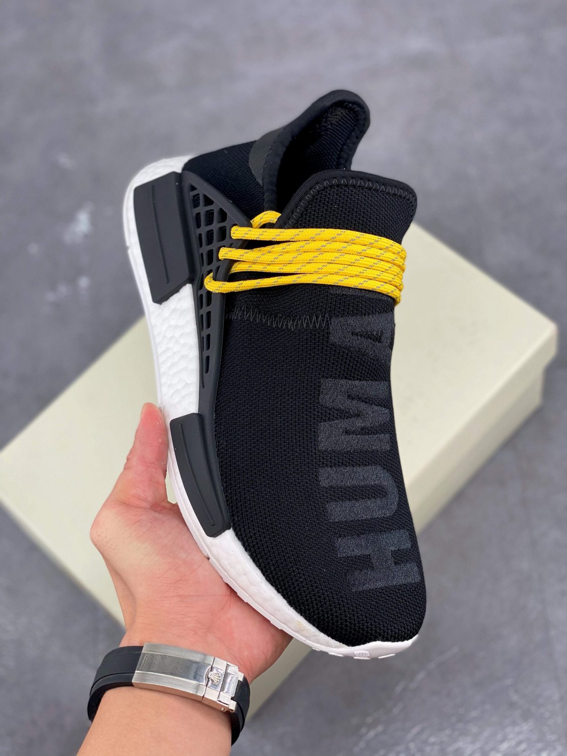 2024 pharrell x  nmd human race black white bb3068