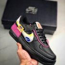 2024 & 2025  air force 1 “shadow” blacklimelight-cosmic fuchsia-white purple
