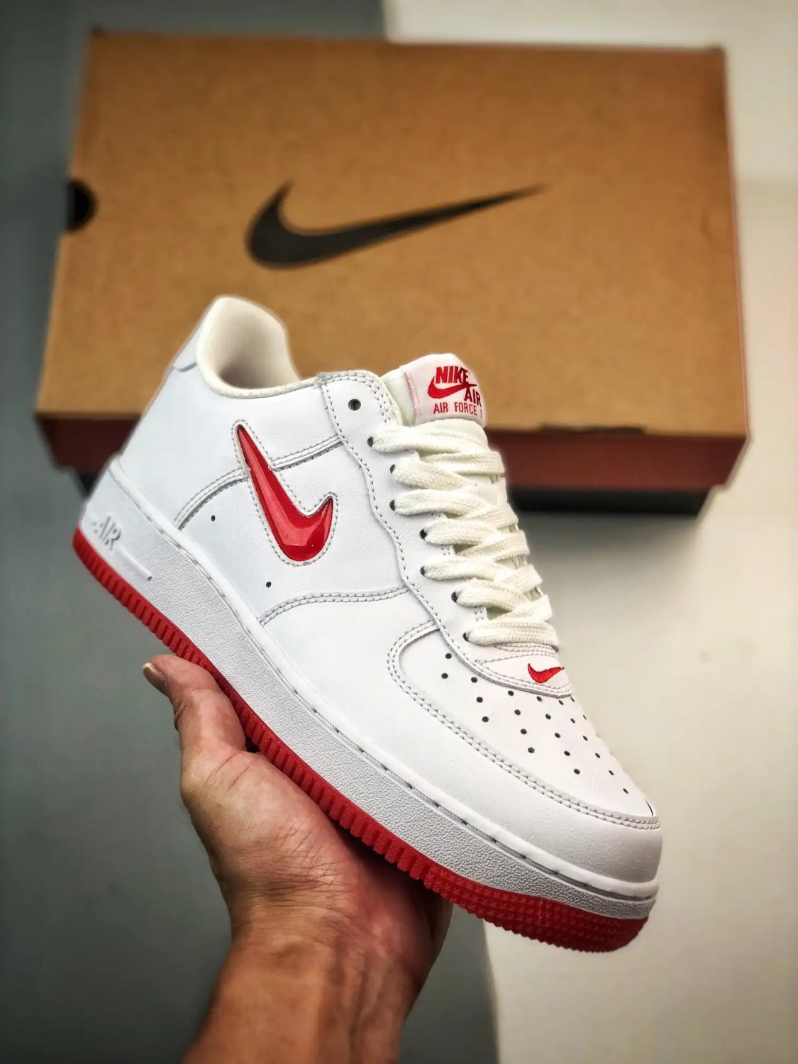 2024 & 2025 air force 1 â color of the monthâ white red fn5924101