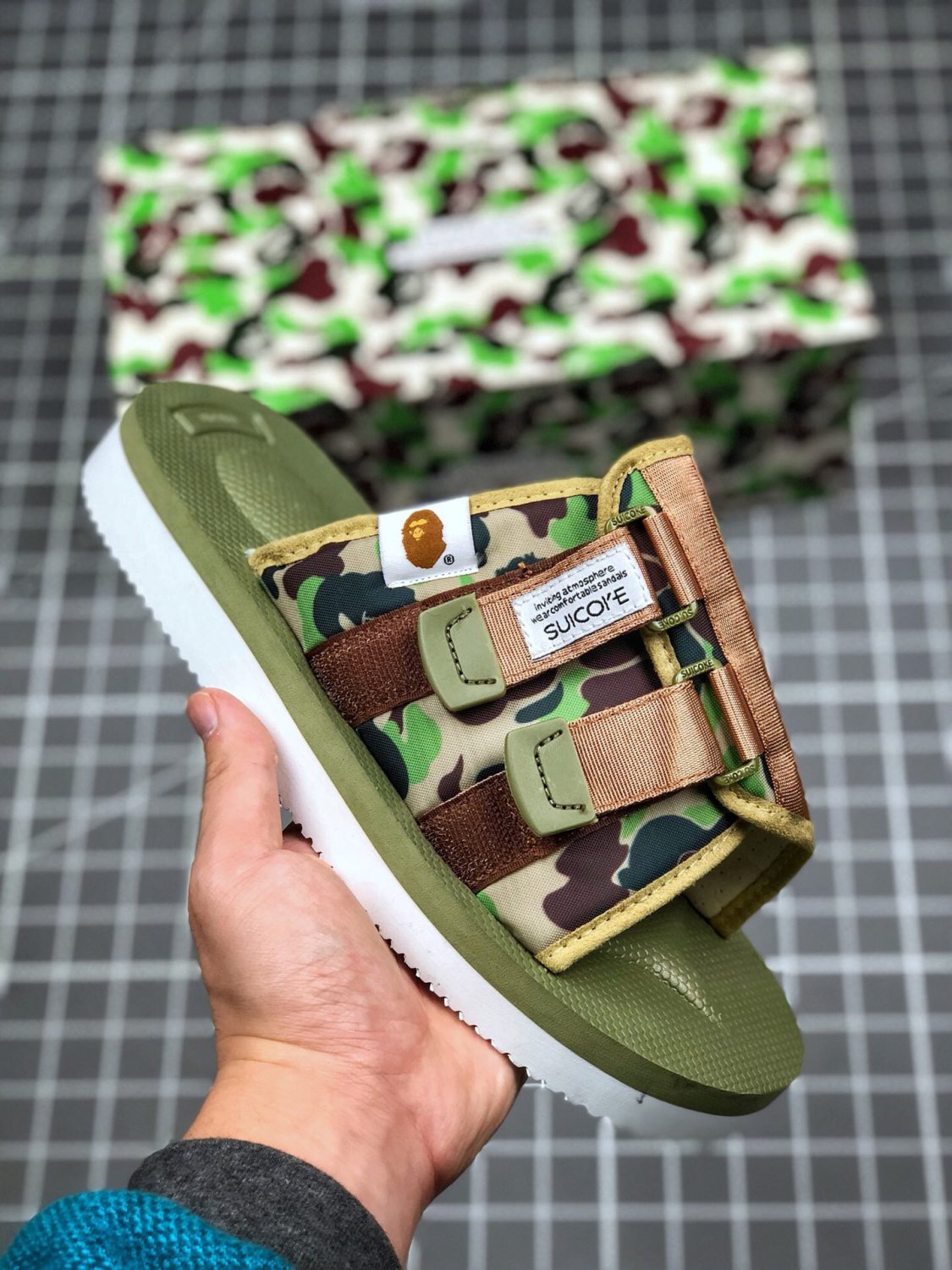suicoke x bape