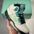2024 & 2025 air jordan 5 whiteblack-white-island green