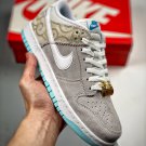 2024 & 2025  dunk low barber shop greywhite-red-blue dh7614-500