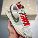 2024 & 2025  dunk low custom ‘christmas’ white red green