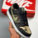 2024 & 2025  dunk low se blackoil green-white-total orange