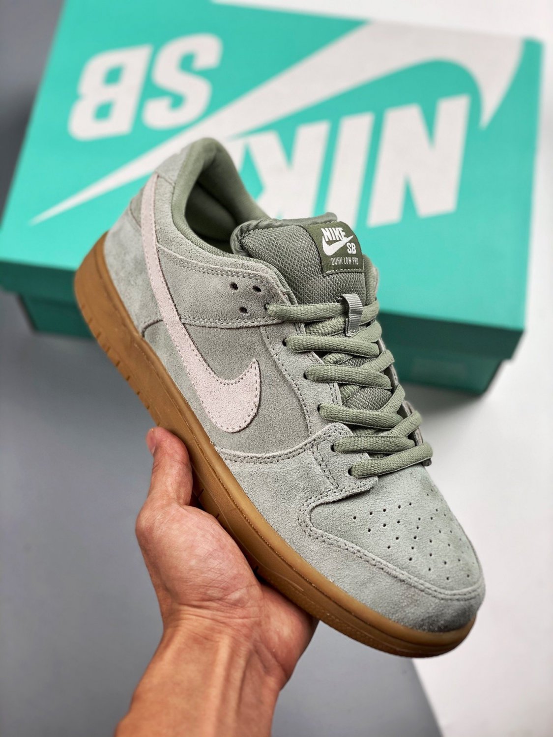 sb dunk low island green