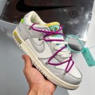 2024 & 2025 off-white x  dunk low âthe 50â silver white