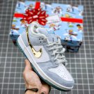 2024 & 2025 sean cliver x  sb dunk low whitepsychic blue-metallic gold