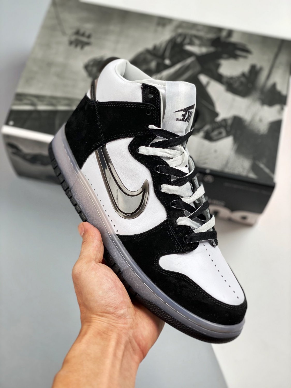 2024 & 2025 slam jam x  dunk high white black da1639-101