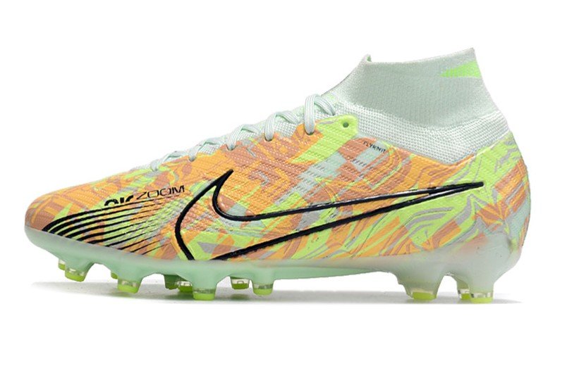 2024&25  Mercurial Superfly 9 Elite AG Bonded Pack - Barely GreenBlackened BlueTotal Orange