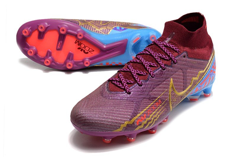 2024&25  Mercurial Superfly 9 Elite AG KM Mbappe - Dark BeetrootMetallic Vivid Gold