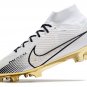 2024&25  Mercurial Superfly 9 Elite FG - WhiteGoldBlack