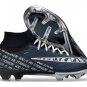 2024&25  Mercurial Superfly 9 Elite FG Football Boots - BlueWhiteSilver Black