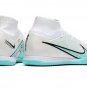 2024&25  Mercurial Superfly 9 Elite Indoor - WhiteBaltic BlueLaser Pink