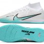 2024&25  Mercurial Superfly 9 Elite Indoor - WhiteBaltic BlueLaser Pink