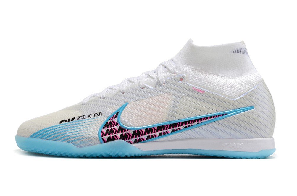 2024&25  Mercurial Superfly 9 Elite Indoor Blast Pack - WhiteBlueLaser Pink