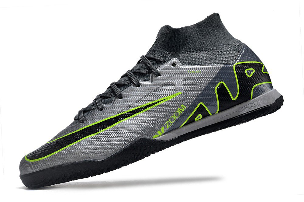 2024&25  Mercurial Superfly 9 Elite Indoor Chrome Concept Pack - Chrome GreyGreenBlack