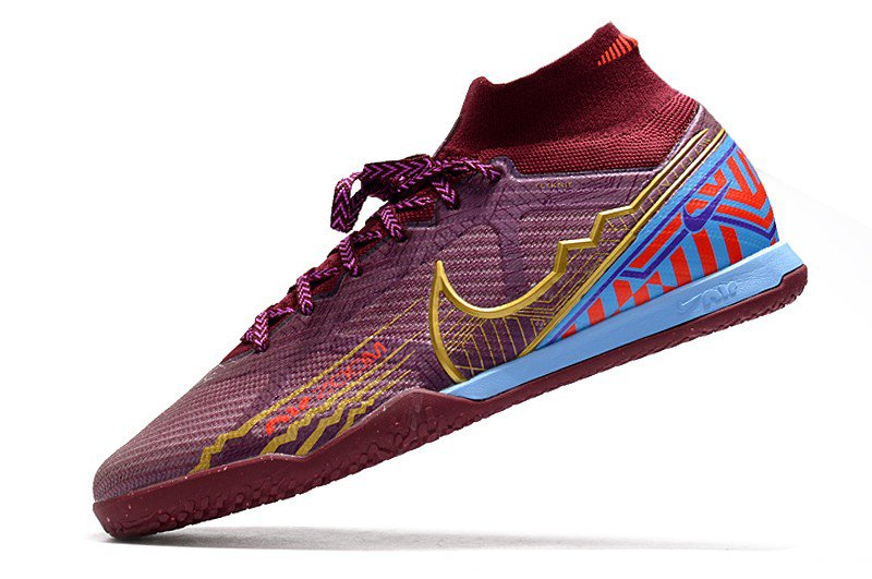 2024&25  Mercurial Superfly 9 Elite Mbappe KM Indoor - Dark BeetrootMetallic Vivid Gold