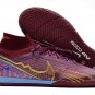 2024&25  Mercurial Superfly 9 Elite Mbappe KM Indoor - Dark BeetrootMetallic Vivid Gold