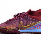 2024&25  Mercurial Superfly 9 Elite Mbappe KM Turf - Dark BeetrootMetallic Vivid Gold