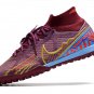 2024&25  Mercurial Superfly 9 Elite Mbappe KM Turf - Dark BeetrootMetallic Vivid Gold