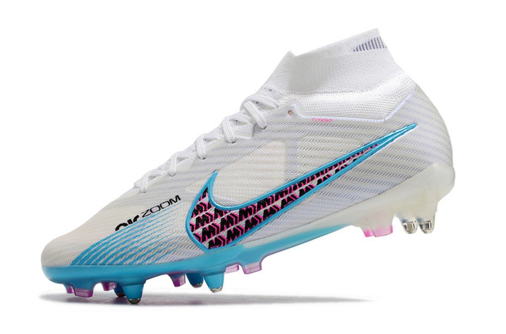 2024&25  Mercurial Superfly 9 Elite SGClog Blast Pack - WhiteBlueLaser Pink