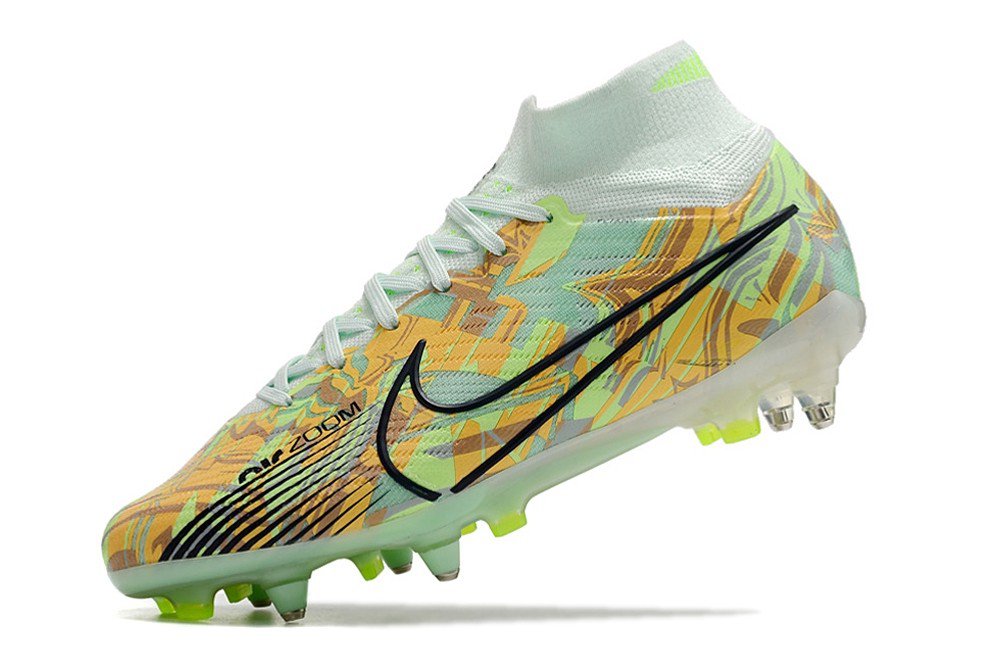 2024&25  Mercurial Superfly 9 Elite SGClog Bonded Pack - Barely GreenBlackened BlueTotal Orange
