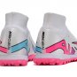 2024&25  Mercurial Superfly 9 Elite Turf - WhitePinkFlash CrimsonHyper Blue