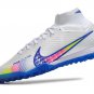 2024&25  Mercurial Superfly 9 Elite Turf Rainbow - WhiteMulticolor