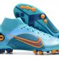 2024&25 Mercurial Superfly 8 Elite AG-Pro Blueprint Pack - Chlorine Blue Laser Orange Marina