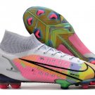 2024&25 Mercurial Superfly 8 Elite FG Dragonfly  -  WhiteMetallic SilverDark Raisin