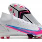 2024&25 Mercurial Superfly 8 Elite FG White Blue Pink