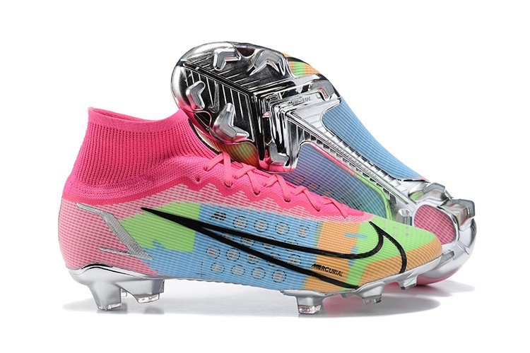 2024&25 Mercurial Superfly 8 Elite FG White Pink Black Multicolor