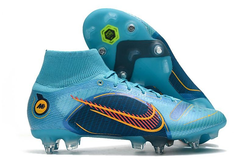 2024&25 Mercurial Superfly 8 Elite SG-Pro Blueprint Pack - Chlorine Blue Laser Orange Marina