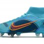2024&25 Mercurial Superfly 8 Elite SG-Pro Blueprint Pack - Chlorine Blue Laser Orange Marina
