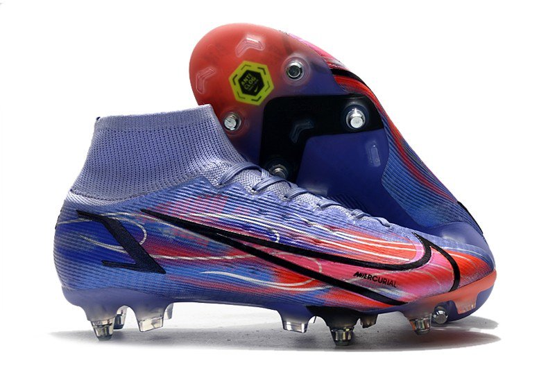 2024&25 Mercurial Superfly 8 Elite SG-Pro Kylian Mbapp&Atilde;&copy; Km Flames - Light ThistleMetallic Silver