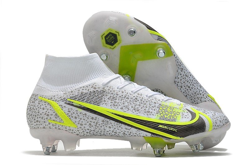2024&25 Mercurial Superfly 8 Elite SG-PRO Silver Safari CR7 - WhiteBlackMetallic SilverVolt
