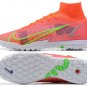 2024&25 Mercurial Superfly 8 Elite TF Bright CrimsonMetallic Silver