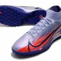 2024&25 Mercurial Superfly 8 Elite Turf Kylian Mbappe KM Flames - Light ThistleMetallic Silver