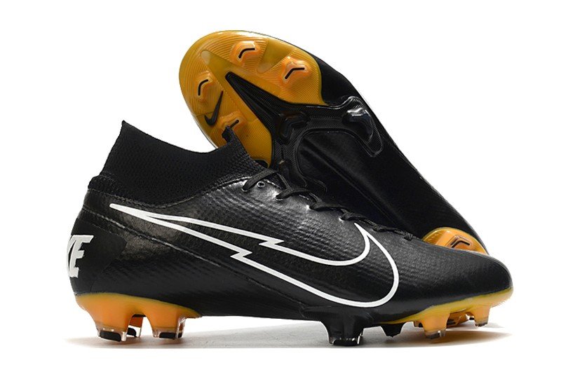 2024&25 Mercurial Superfly VII Elite Tech Craft FG - BlackWhiteMetallic Gold