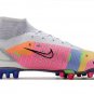 2024&25 Mercurial Superfly VIII Dragonfly Elite AG-PRO White Metallic Silver Dark Raisin
